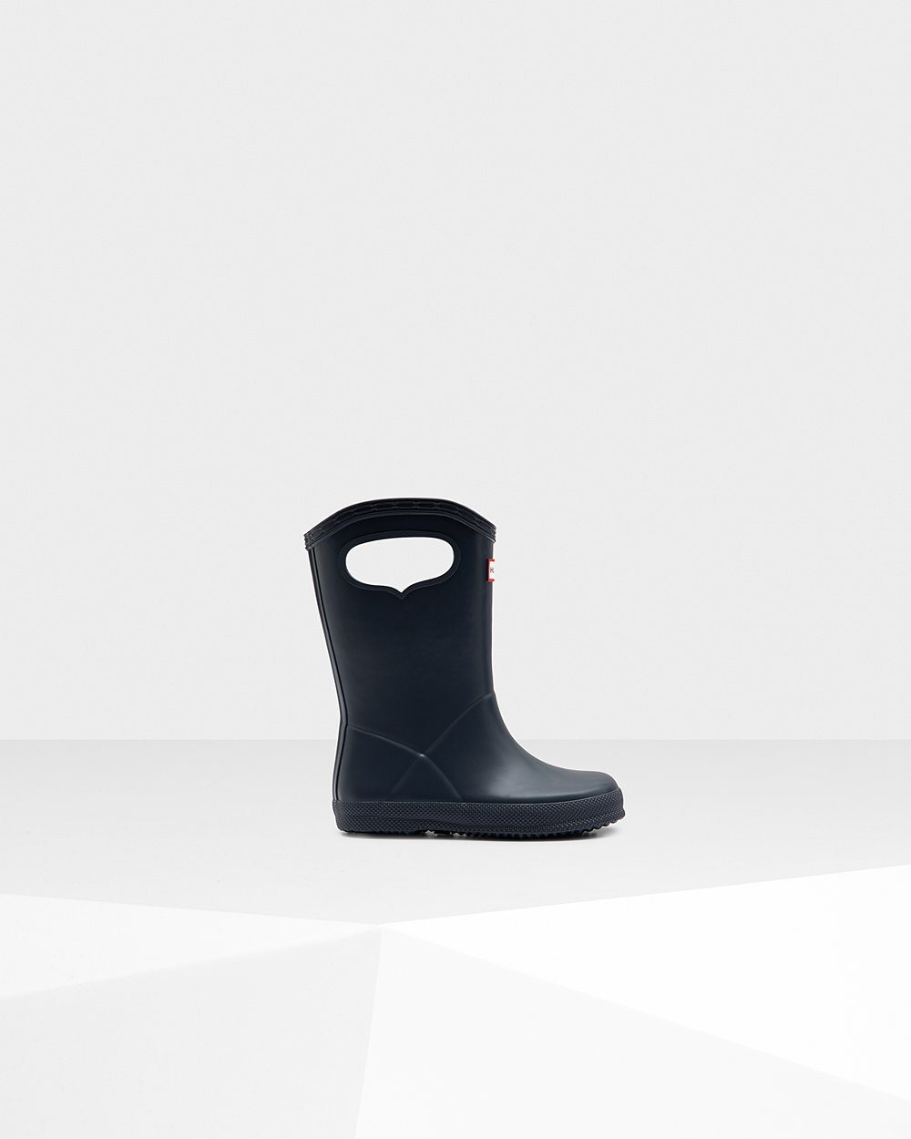 Hunter Niños Original First Classic Grab Handle - Botas de Lluvia Azul Marino - 047-XVLYPA